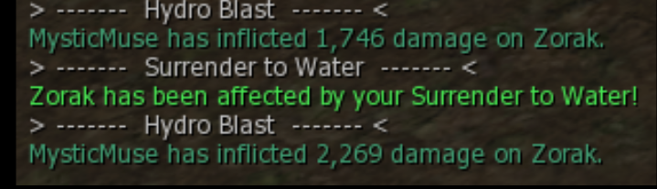 Ejemplo Surrender to Water